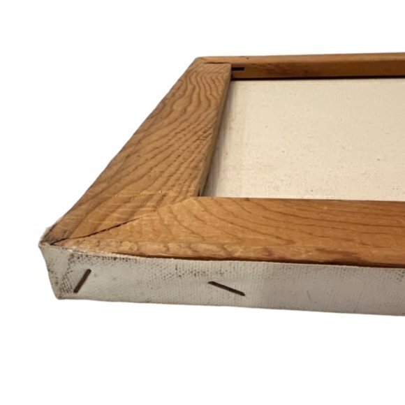 🎉PRICE REDUCED🎉 Nautical SAILBOATS AT DOCK Canvas Painting‎ 1974 Signed 20x16 - Picture 14 of 16